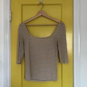 a cute three quarter sleeve shirt from ae